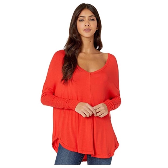 FREE PEOPLE BOHO HI-LO TEE SWING TUNIC TOP A2C - Picture 8 of 16